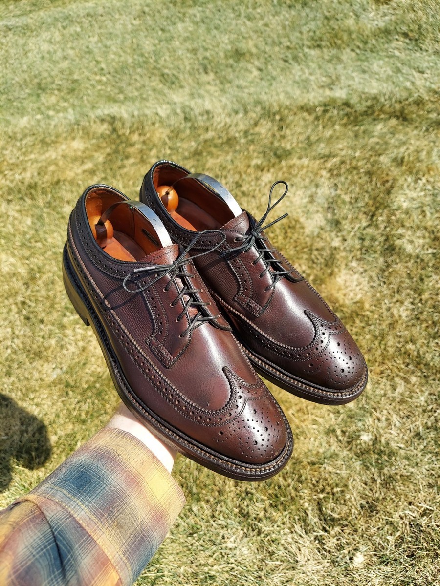 VERY RARE 1968 Florsheim 93639 Chestnut Kenmoor LWB Gunboat Shoes