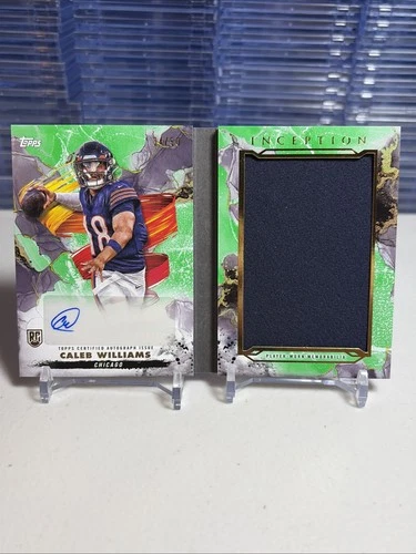 2024 Topps Inception Caleb Williams Booklet Rookie Patch Auto /50