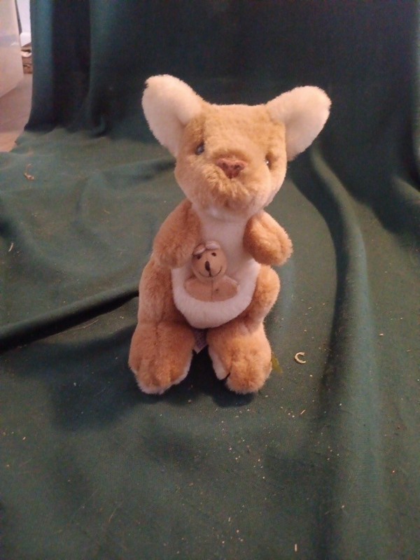 B.J. Toy Co. Kangaroo with Baby Plush Stuffed Animal Toy 7"