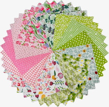 Spring Floral Squares 10X10, Layer Cake Fabric for Quilting - 10 Inch Precuts 4