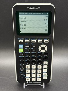 Texas Instruments TI 84 Plus CE Graphing Calculator USB Rechargeable Black