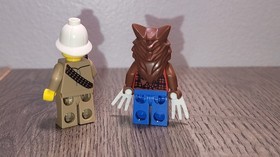 LEGO Monster Fighters 9463 Werewolf (GID Claws) & Quinton Steele Minifigures EUC