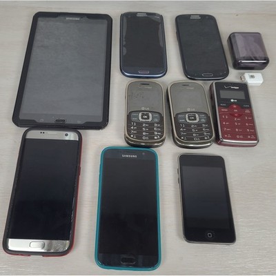 Samsung Galaxy S7 Edge S3 Tab Apple iPod LG Flip Phone Electronics Lot 10pc