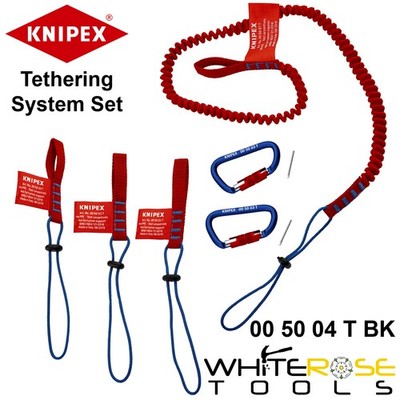 Knipex Tethering System Set Werkzeug Lanyard Arbeiten in der Höhe Bau Hochregal