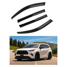 Fits 08-13 Toyota Highlander Jdm Mugen Window Visors Sun Rain Deflector 4pc Set Fits 08-13 Toyota Highlander Jdm Mugen Window Visors Sun Rain Deflector 4pc Set