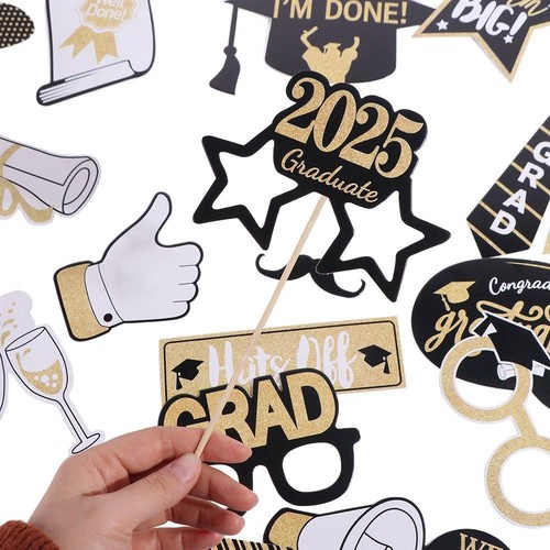 25pcs Class of 2025 Graduation Photography Props Party Favors - Picture 8 of 12