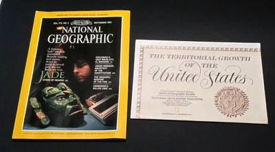 National Geographic Magazine September 1987 Jade, James Madison, Maya City & Map