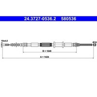 ATE 24.3727-0536.2 Seilzug, Feststellbremse