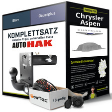 Für CHRYSLER Aspen Anhängerkupplung starr +eSatz 13pol uni 02.2006-jetzt NEU PKW
