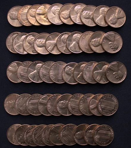 1974 S💠 BU UNC RED Lincoln Cent Roll💠 (Avg Roll w/Some GEMS (26-077)