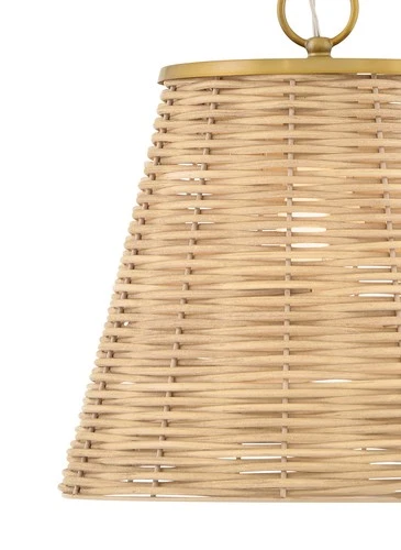 Lark 83217 Brynn 1 Light 14"W Pendant - Brass - Picture 3 of 5