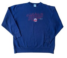 Vintage Minnesota Twins MLB Sweatshirt Rare Crewneck Over Print Mens Size XL