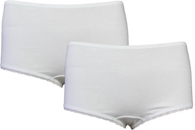 2 Stk. Schiesser Kinder Mädchen Slips Panty Pants weiß   SP90 . 