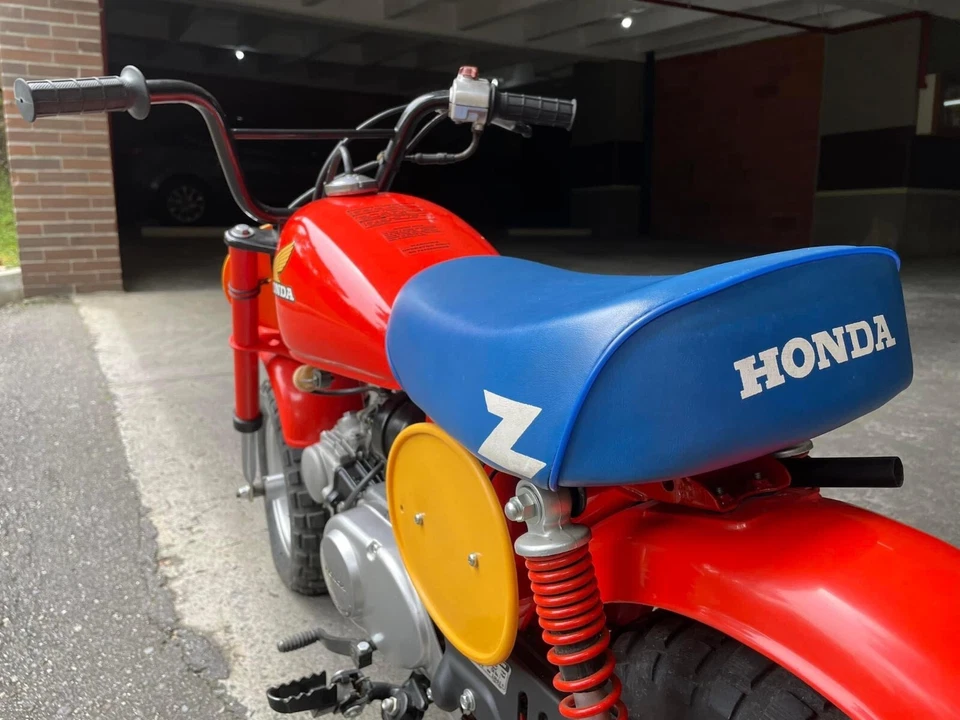 Honda Z50 R Z50R 1979 до 1987 мотоцикла седло сиденье поддон синий новый полный. Z50R - Изображение 2 из 4