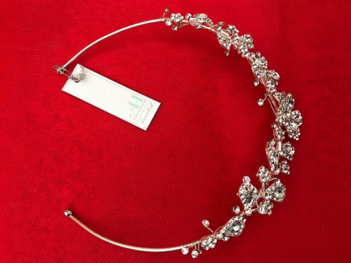 Alan Hannah silver plated C.Z Tiara New with v/slight imperfection , Tagged - Picture 2 of 5