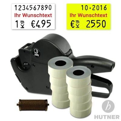 SET Jolly C17 Preisauszeichner inkl. 10 Rollen Etiketten 26x16 RE + 1 Farbrolle