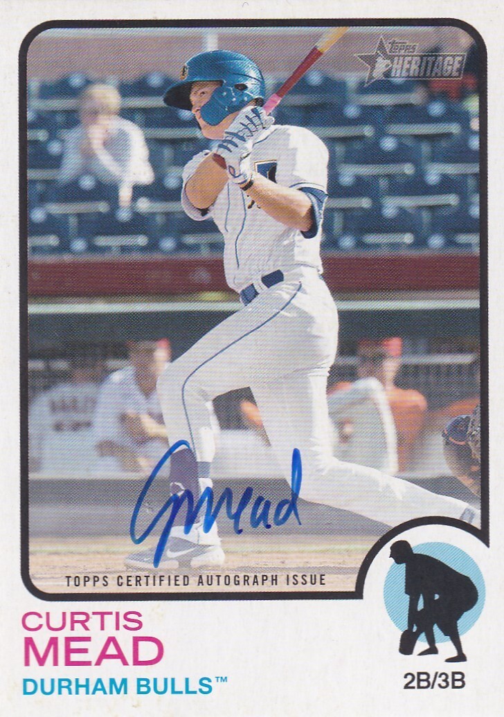 2022 Topps Heritage Minor League Edition Real One Auto Curtis Mead #ROA-CMD