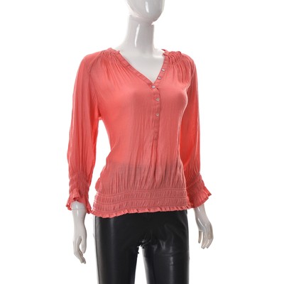 smocked peasant blouse