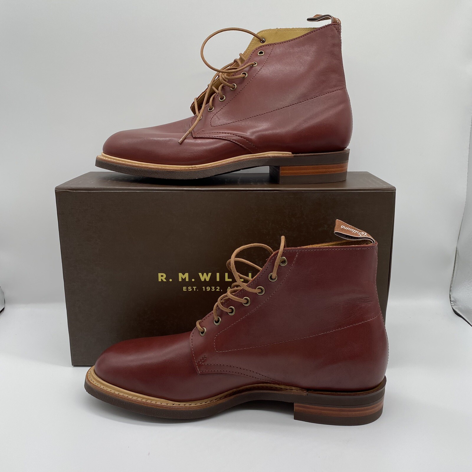 RM Williams Rickaby Boots Warwick Yearling Leather Size AU 10.5 EU 45.5