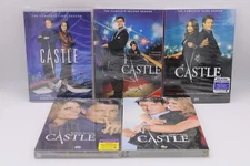 Castle Seasons 1-5 Series DVD lot Slipcovers NEW First Second Third Fourth Fifth