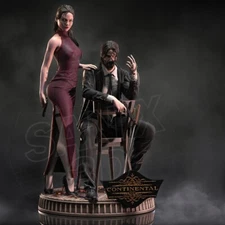 Ballerina & John Wick Statue 3D Printed Kit Unpainted/Unassembled