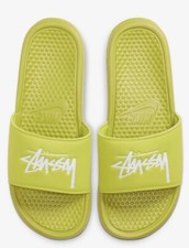 Nike/ Stussy Benassi Slide Bright Cactus Size: 9