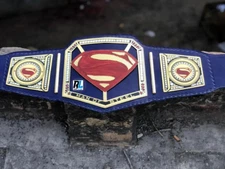 Superman Wrestling Championship Belt-For Superman Lovers-2MM Brass