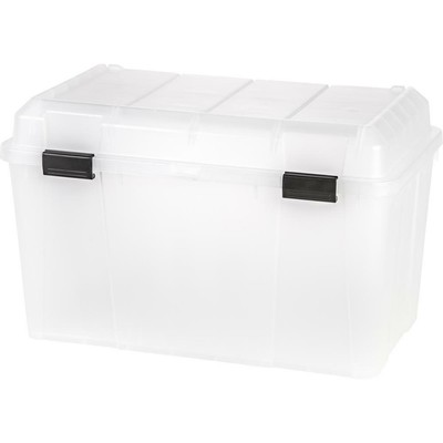 clear hinged storage container