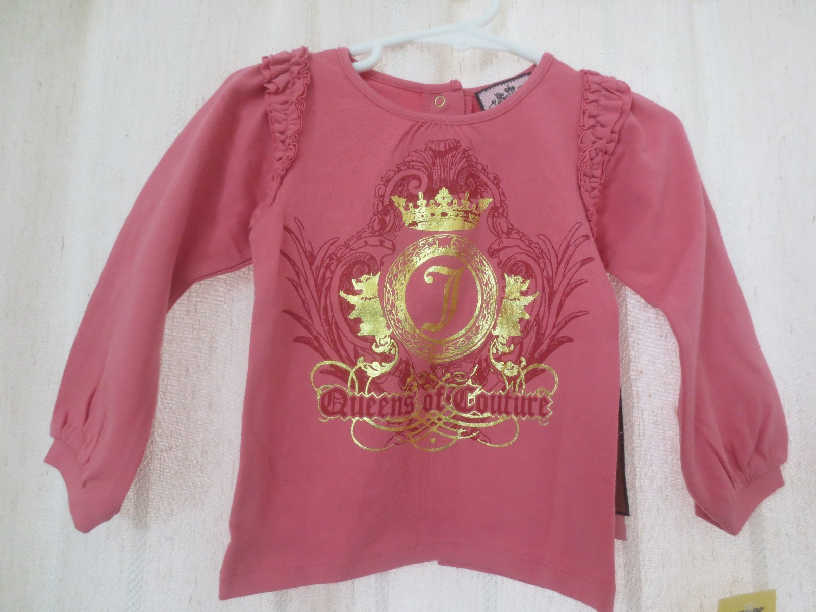 T shirt bambina Juicy Couture prima fila nuova con etichetta prezzo consigliato $42 12 18 mesi nuova con etichette