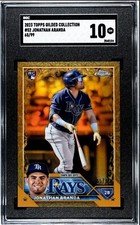 2023 Topps Gilded #52 Jonathan Aranda Rookie RC #d 65/99 Graded SGC 10 RAYS
