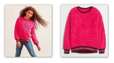 New GapKids girl sherpa pull-over pink sweater XL (12), Medium (8) - Image 1 of 2