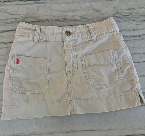 Ralph Lauren Girls Tan Corduroy Skort Size 7 - Picture 8 of 9