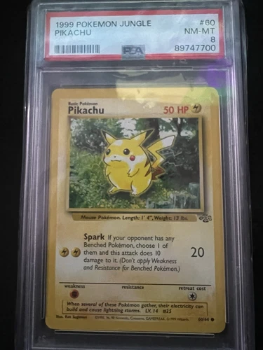 1999 POKEMON JUNGLE #60 PIKACHU PSA 8 NM-MT NEAR MINT