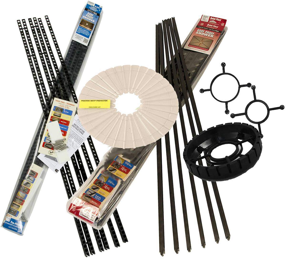 Quick Pitch Pre Pitch Shower Slope System Universal kit with Weep Hole