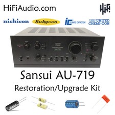 Sansui AU-719 rebuild restoration recap service kit fix repair filter capacitor