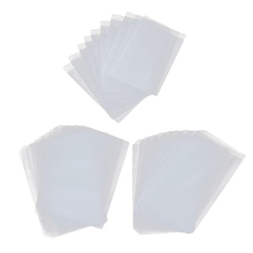 6 PVC rings Binder Card Protector Pages Sleeves 10 Sheets Bag eBay