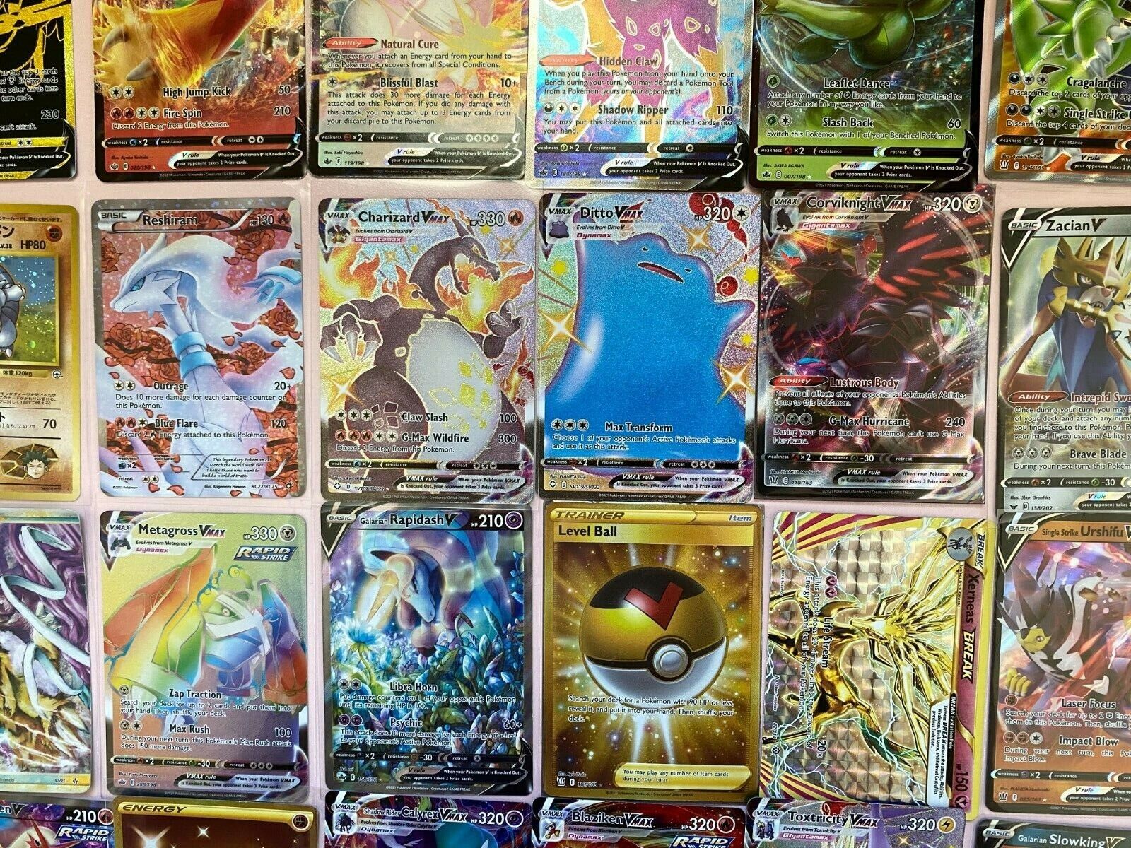 Kit Com 20 Cartas Pokemon Card Gx/Ex/VMAX/VBrilhantes - Takara