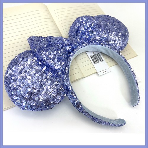 Disney- Anniversary Collection Blue、Green、Gold、Pink Sequin Bow Minnie Mouse Ears - Picture 11 of 24