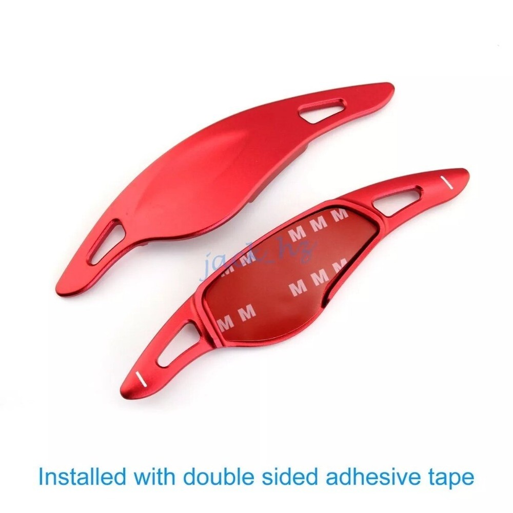 For BMW Aluminum Steering Wheel Paddle Shifter Extension Accessories Red US.