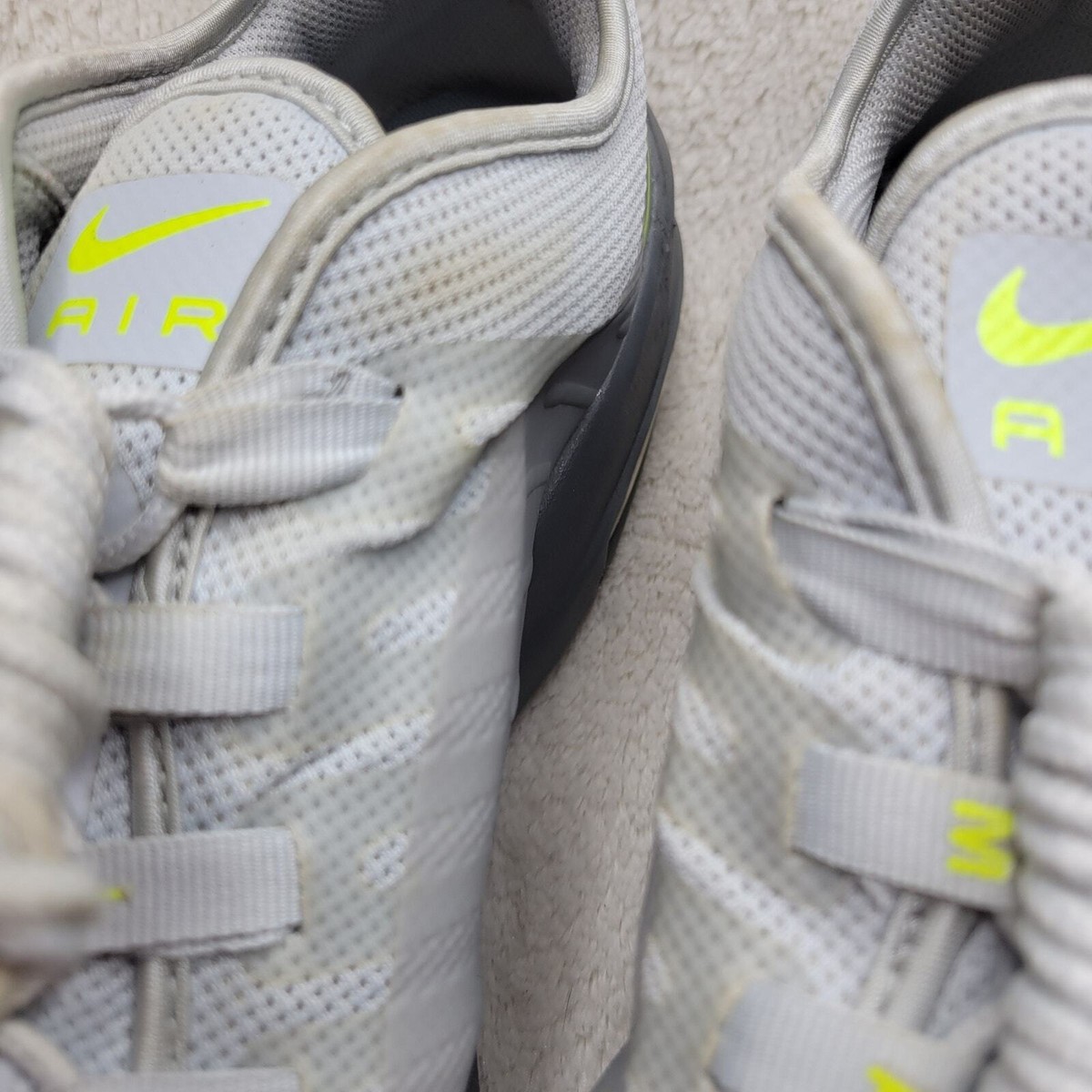 NIKE Air Max AXIS Pure Platinum Grey/Neon-Volt/Cool Grey AA2146-010✨️Mens 13 Nike Men main image 2