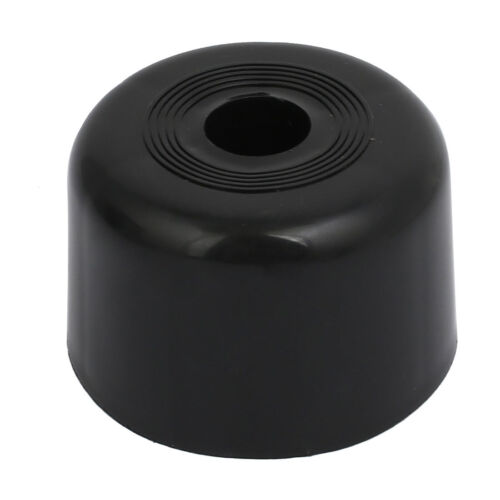 60mm Dia 40mm Hauteur Ronde Forme Plastique Cabinet Sofa Jambe Pied Noir - Photo 1/2
