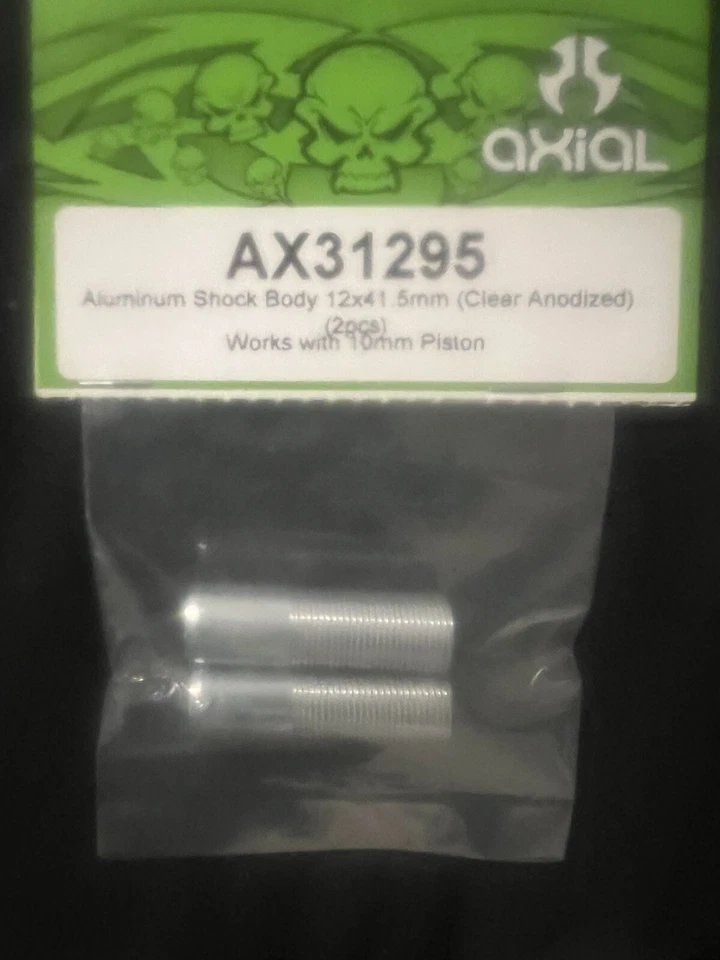 Axial AX31295 AlumShock Body 12x41.5mm CLear Anodized AXIC1295 Elec Car/Truck - Image 2 of 3