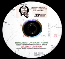 Burlington Northern 1990's Wilmar Industry Spotting Guide SPINS PDF Pages on DVD
