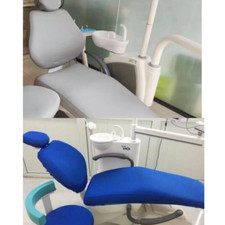 Blue/Gray Dental Unit Chair Cover Cloth Dentist Stool Protector Sleeves 4Pcs/Set