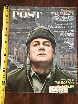March 23 1968 POST Magazine- Tony Curtis- Pop Posters - Can Indiana tell Future?
