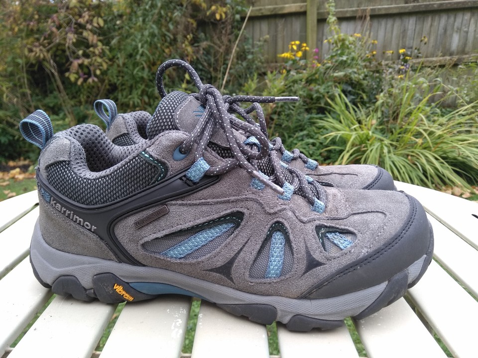 Karrimor Aspen Low Wether Tight Walking Shoes Ladies Grey & Blue Size
