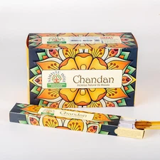 Namaste India Agarbatti Chandan Pure Home Fragrance Incense Sticks 15g X 12 Pack