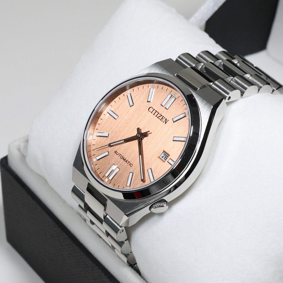 Citizen Tsuyosa Automatic Men's Stainless Steel Salmon Dial Watch