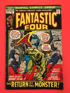 FANTASTIC-FOUR-124-The-Return-of-the-Monster-Sue-Storm-Captured-Marvel-1972