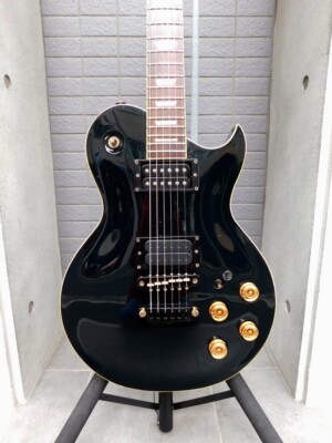Aria Pro II PE-60 Black 'n Gold 1980s Electric Guitar Used From